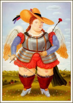 Artworks by 350 Famous Artists Painting - Saint Michael Archangel Fernando Botero